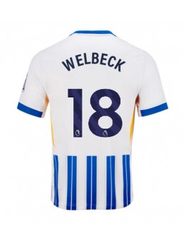 Brighton Danny Welbeck #18 Replika Hemmakläder 2024-25 Kortärmad